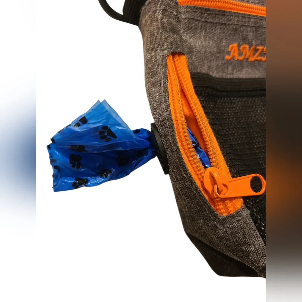 AMZNova Dog‎ Treat Bag Many Pockets Wear 5 Ways